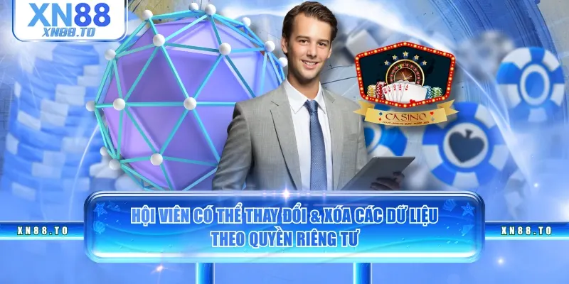 Hội viên có thể thay đổi & xóa các dữ liệu theo quyền riêng tư 